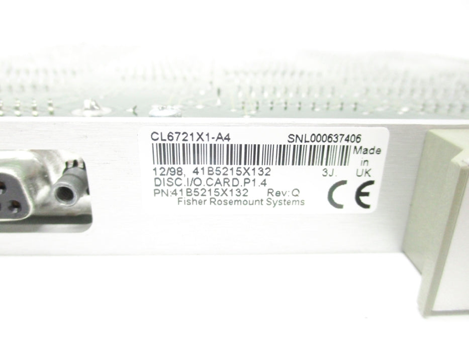 FISHER ROSEMOUNT CL6721X1-A4 41B5215X132 REV. Q NSNP