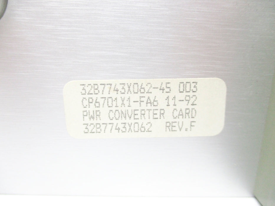FISHER ROSEMOUNT CP6701X1-FA6 32B7743X062 REV. F UNMP