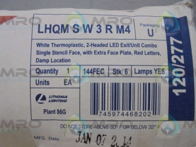 LITHONIA LIGHTING LHQMSW3RM4 * FACTORY SEALED *