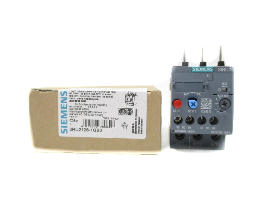 SIEMENS 3RU2126-1GB0 24VDC 4.5-6.3A NSMP