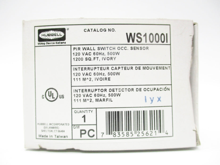 HUBBELL WS1000I 120VAC (AS PICTURED) NSMP