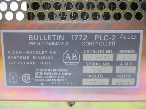 ALLEN BRADLEY 1772-LP3 SER. A (AS PICTURED) UNMP