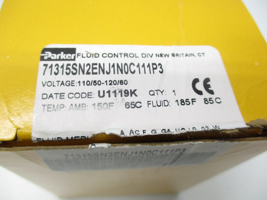 PARKER 71315SN2ENJ1N0C111P3 120V 250PSI NSMP