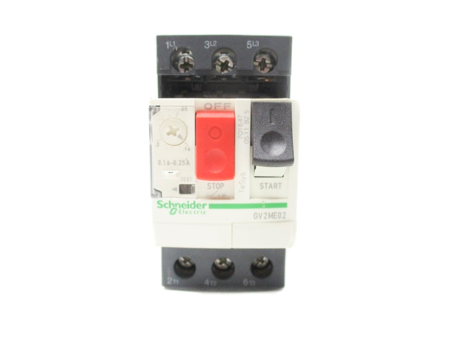 SCHNEIDER ELECTRIC GV2ME02 0.16-0.25A UNMP