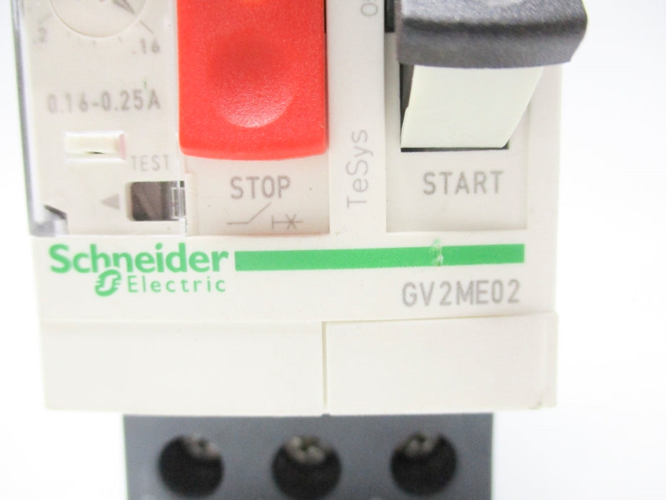 SCHNEIDER ELECTRIC GV2ME02 0.16-0.25A UNMP