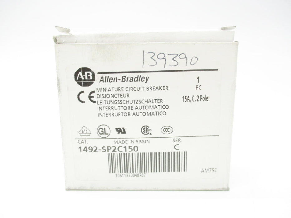 ALLEN BRADLEY 1492-SP2C150 SER. C 15A 415V NSMP