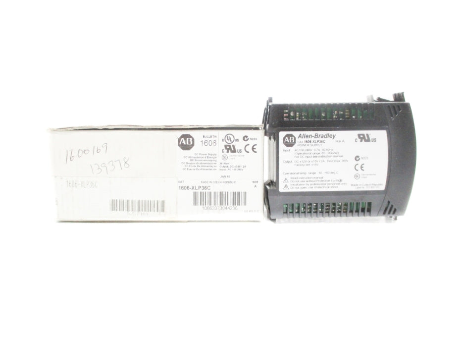 ALLEN BRADLEY 1606-XLP36C SER. A 200V 2A NSMP