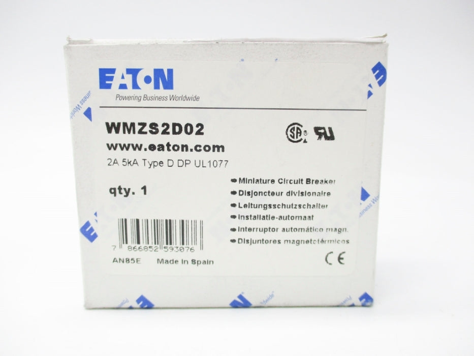 EATON WMZS2D02 277-480VAC 2A NSMP