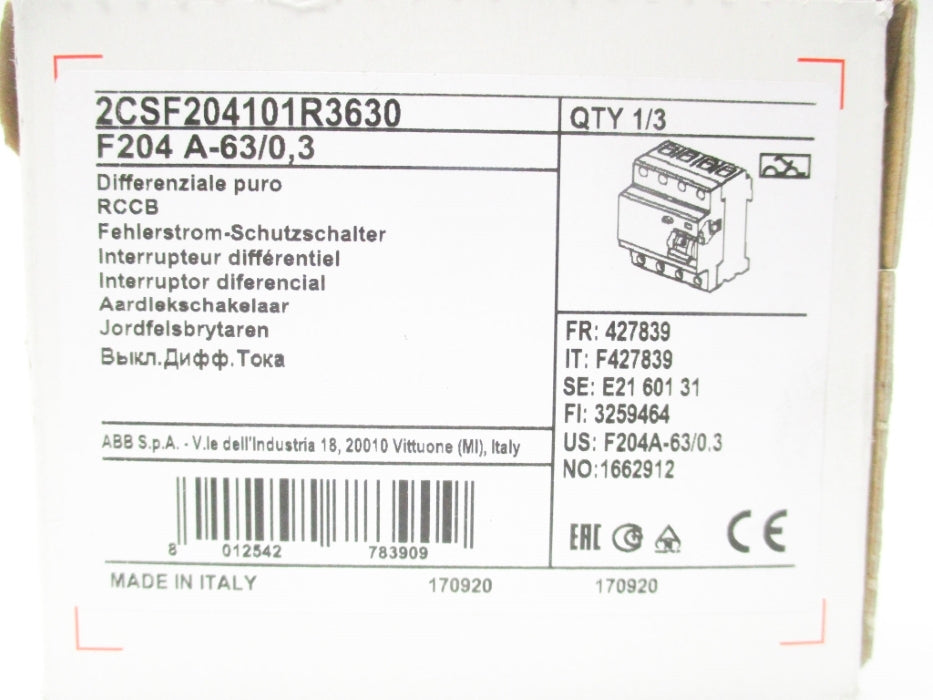 ABB 2CSF204101R3630 NSMP