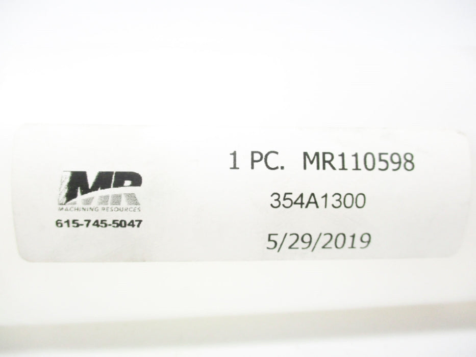 MACHINING RECOURCES MR110598 354A1300 NSMP