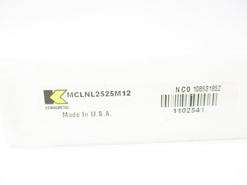 KENNAMETAL MCLNL2525M12 NSMP