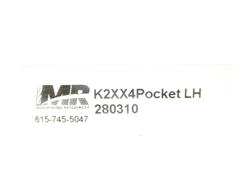 MACHINING RESOURCES K2XX-280310 NSMP