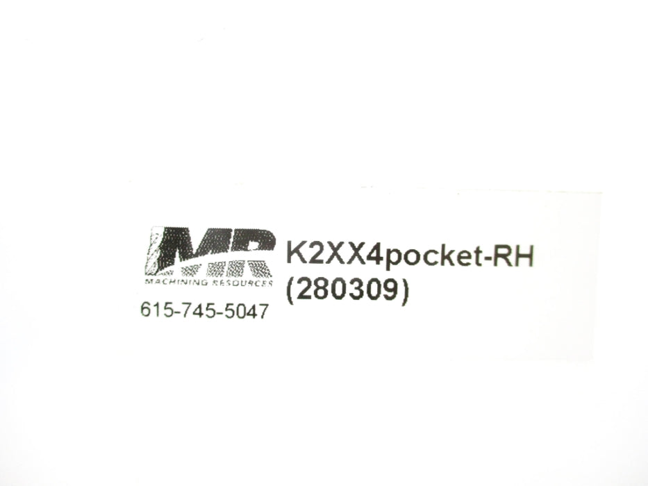 MACHINING RESOURCES K2XX-280309 NSMP