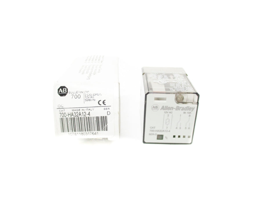ALLEN BRADLEY 700-HA32A12-4 SER. D 12V (WH) NSMP