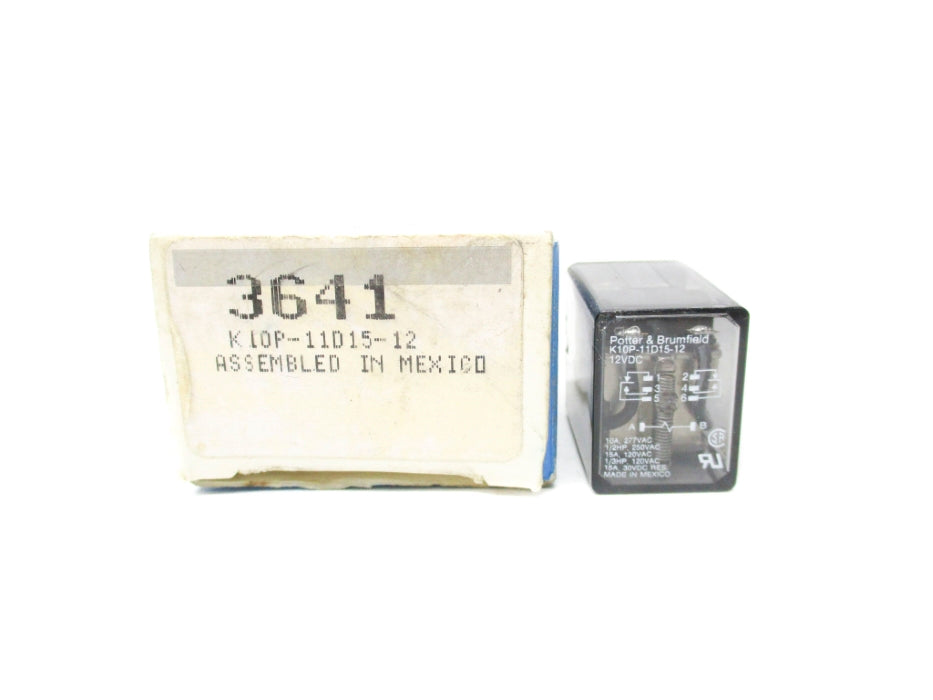 POTTER & BRUMFIELD K10P-11D15-12  10A 12VDC NSMP