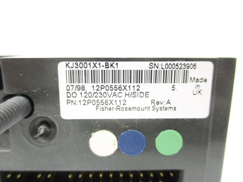 FISHER ROSEMOUNT KJ3001X1-BK1 12P0556X112 REV. A UNMP