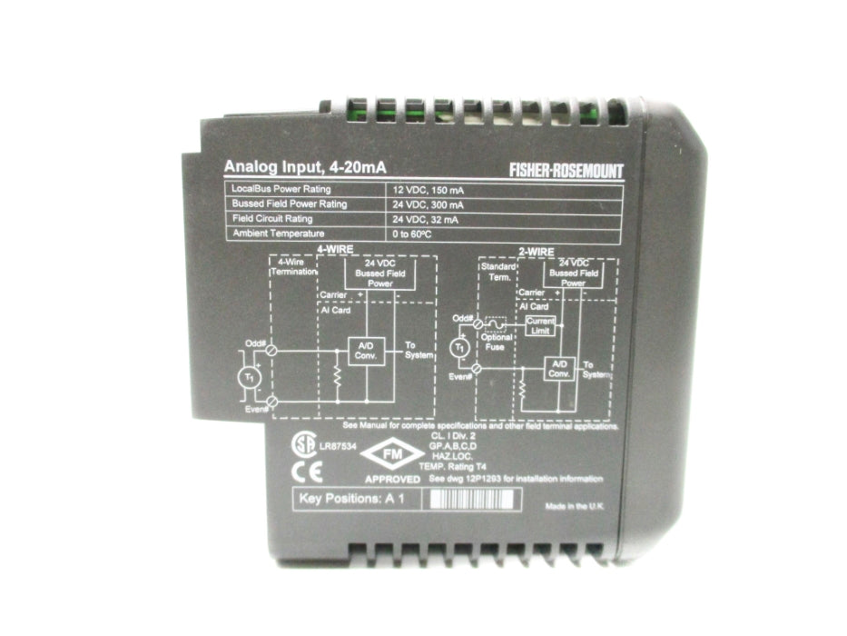 FISHER ROSEMOUNT KJ3002X1-BC1 12P0681X052 REV. F UNMP