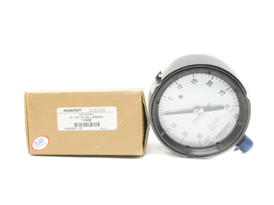 ASHCROFT 45-1279-SS-04L-30IMV&30# -30/30PSI NSMP