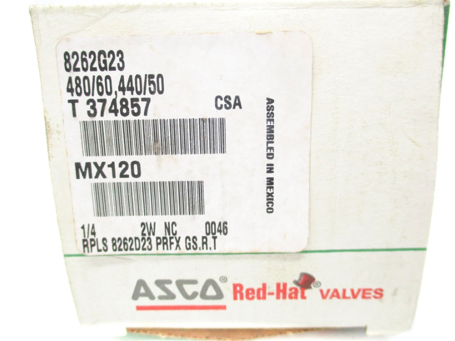 ASCO 8262G23  440/480V 245PSI NSMP