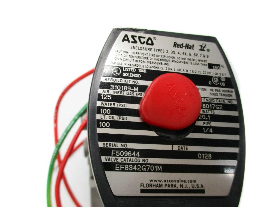 ASCO EF8342G701M 120V 100PSI NSMP