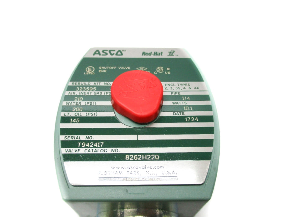 ASCO 8262H220 110/120V 200PSI NSMP
