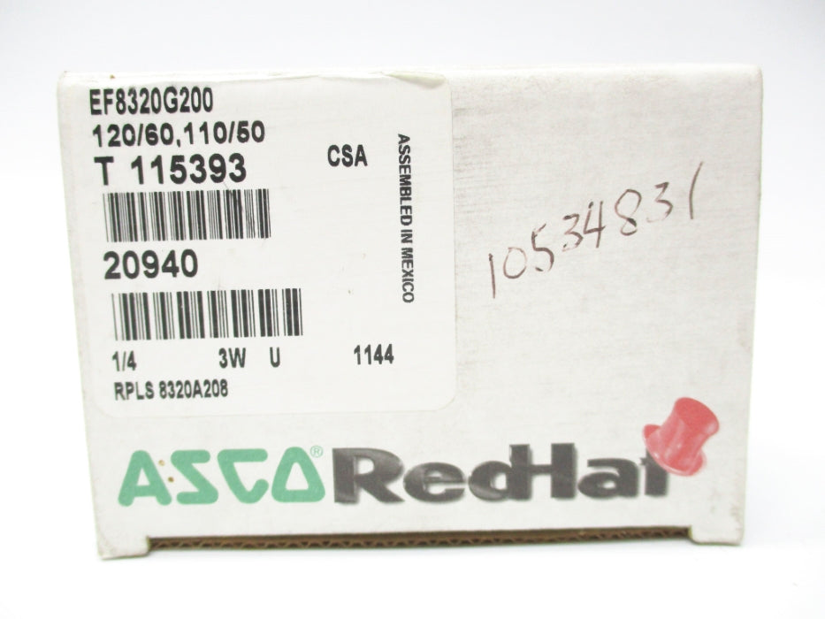 ASCO EF8320G200 110/120V 100PSI 1/4" NSMP