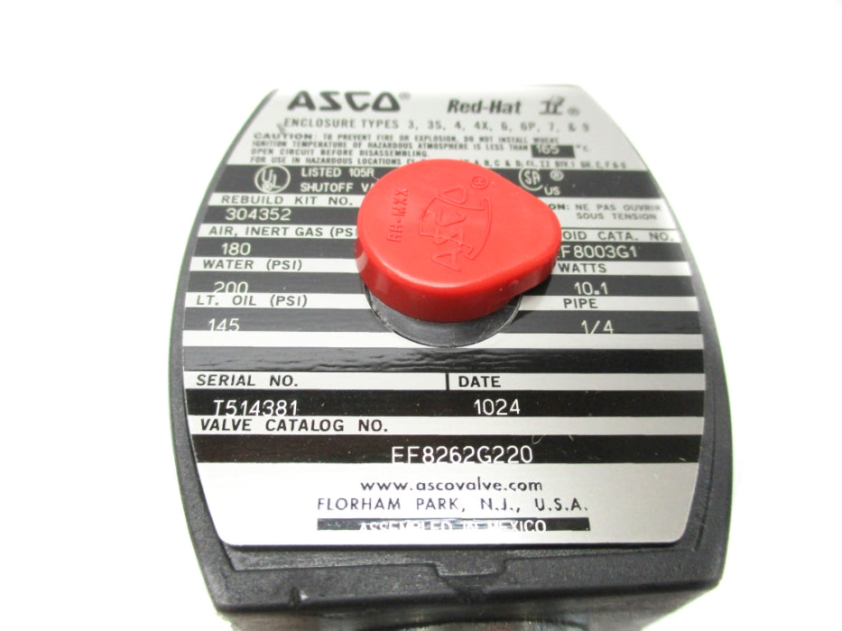 ASCO EF8262G220 110/120V 200PSI NSMP