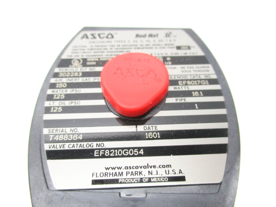 ASCO EF8210G054 120V 125PSI NSNP