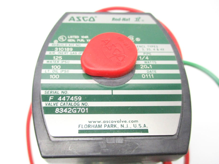 ASCO 8342G701 100PSI NSNP