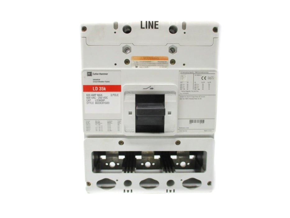CUTLER HAMMER LD3600F 600VAC 600A (AS PICTURED) UNMP