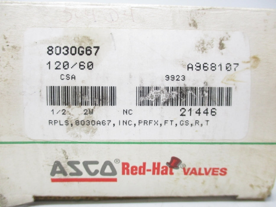ASCO 8030G67 120V 15PSI NSMP