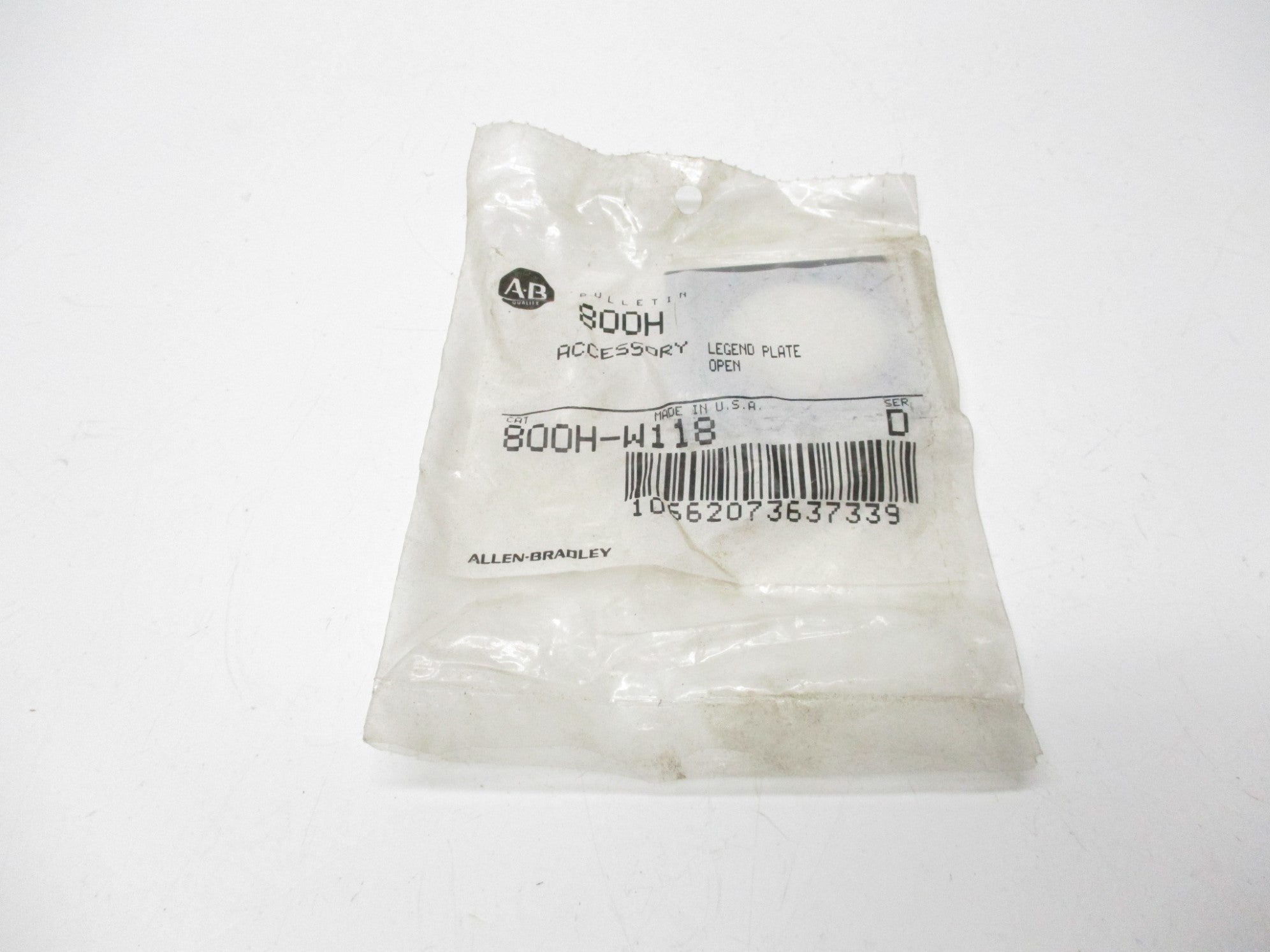 INDUSTRIAL SPARE PART 800H-W118 SER. D NSMP