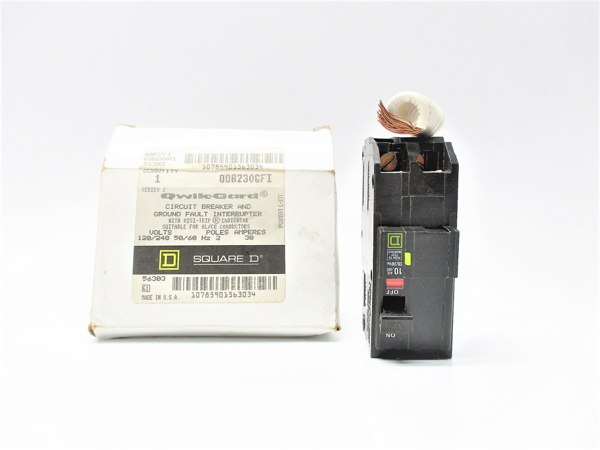 SQUARE D QOB230GFI 120/240V 30A NSMP