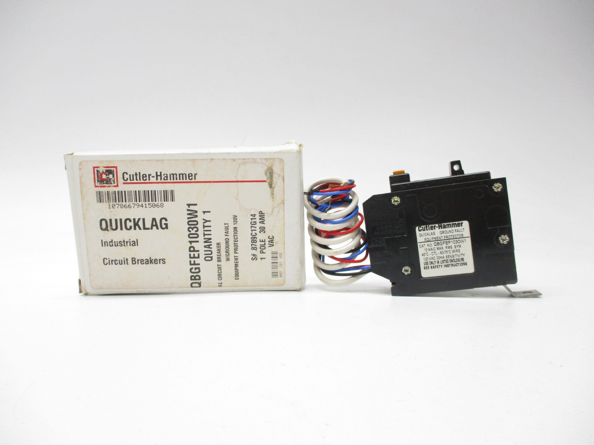 CUTLER HAMMER QBGFEP1030W1 120V 30A NSMP