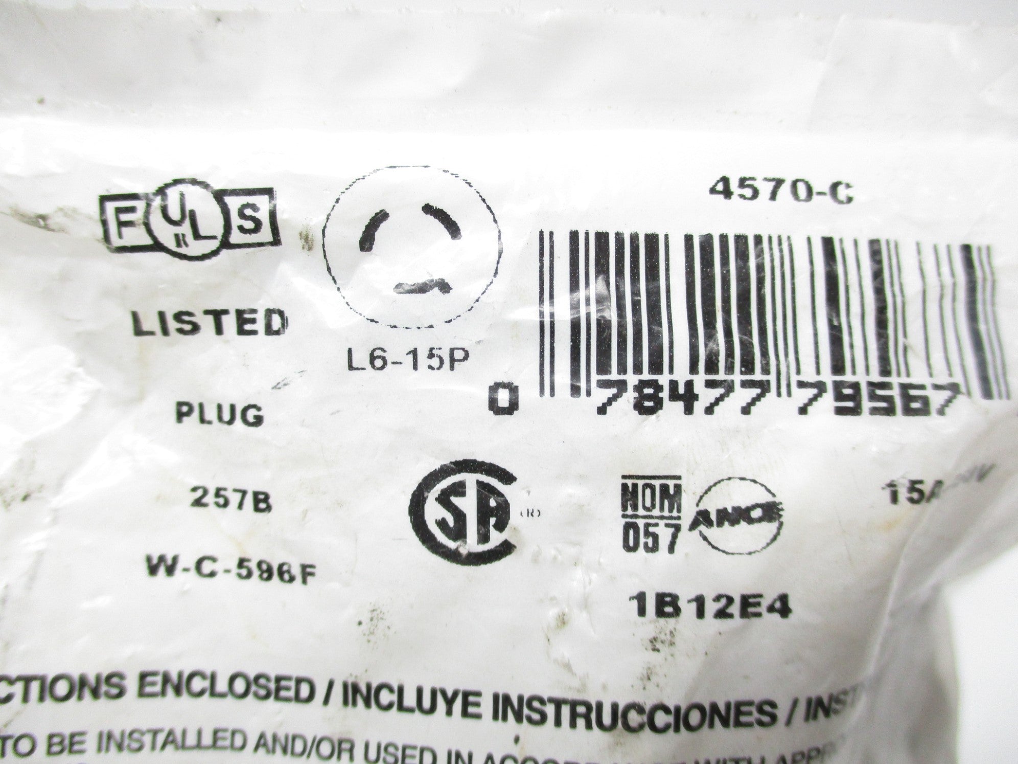 LEVITON L6-15P NSMP