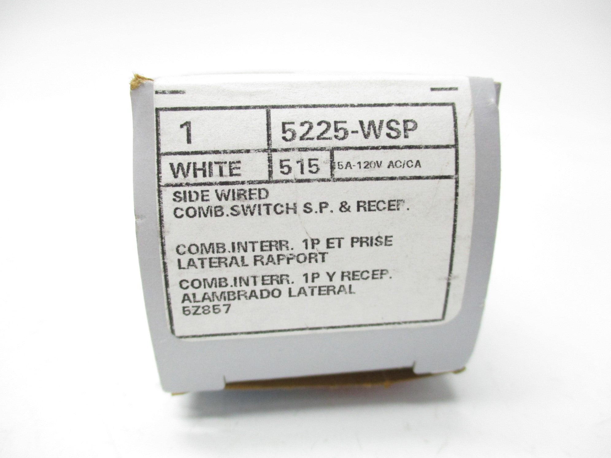 LEVITON 5225-WSP 120/125VAC 15A NSMP