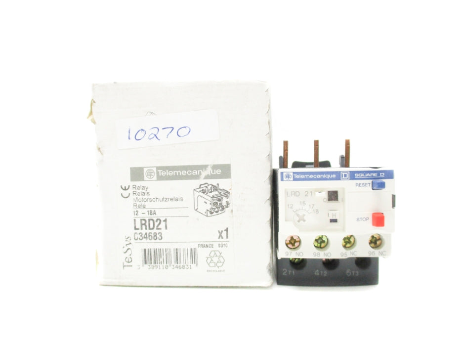 TELEMECANIQUE LRD21 600VAC 12-18A NSMP