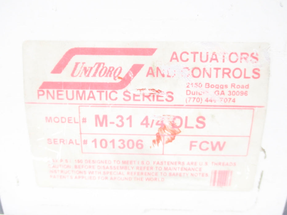 UNITORQ M-314/4DLS 150PSI UNMP