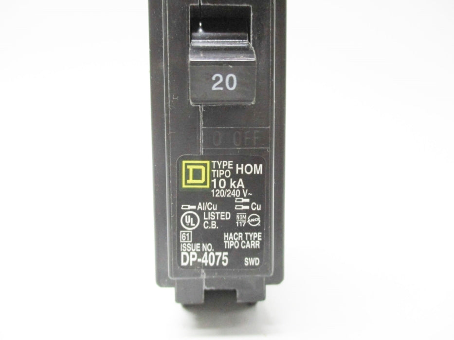 SQUARE D HOM120 120/240V 20A UNMP