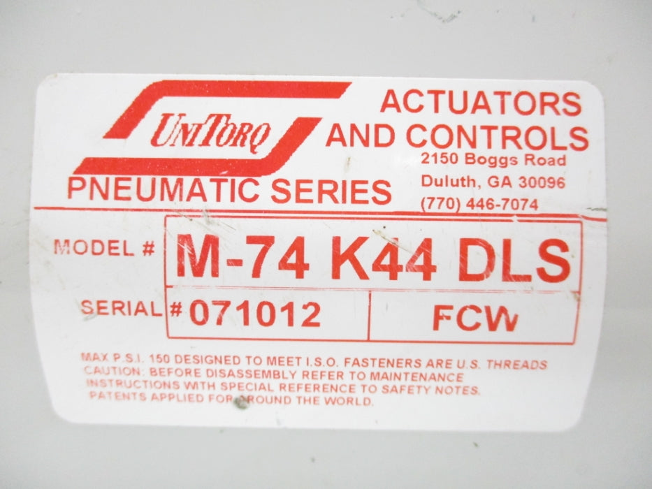 UNITORQ M-74K44DLS 150PSI UNMP