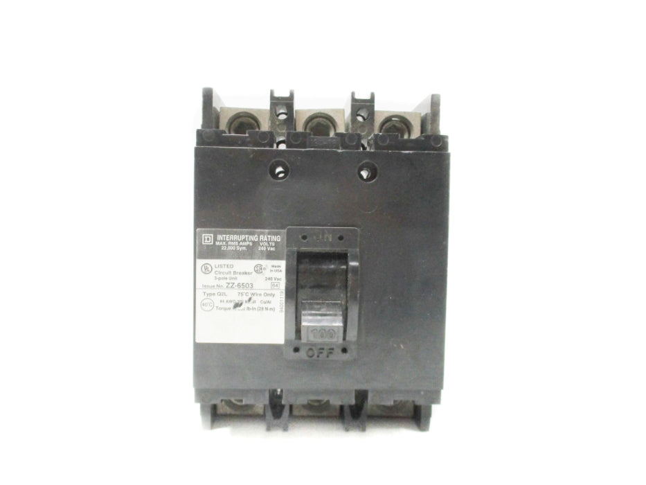 SQUARE D Q2L3100 100A 240VAC UNMP