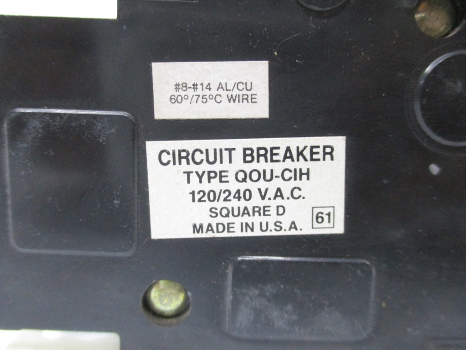 SQUARE D QOUCIH 120/240V 20A UNMP