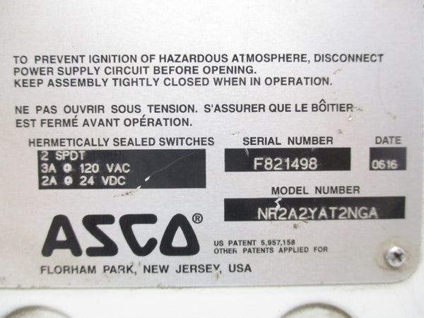 ASCO NR2A2YAT2NGA 120VAC NSNP