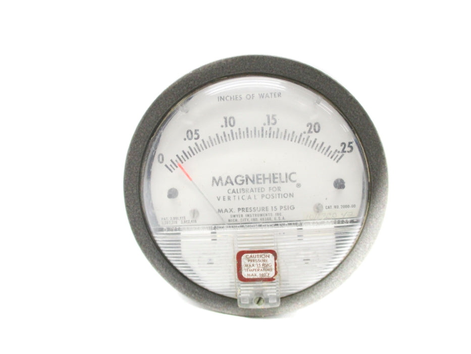 DWYER 2000-00 0-.25PSI UNMP