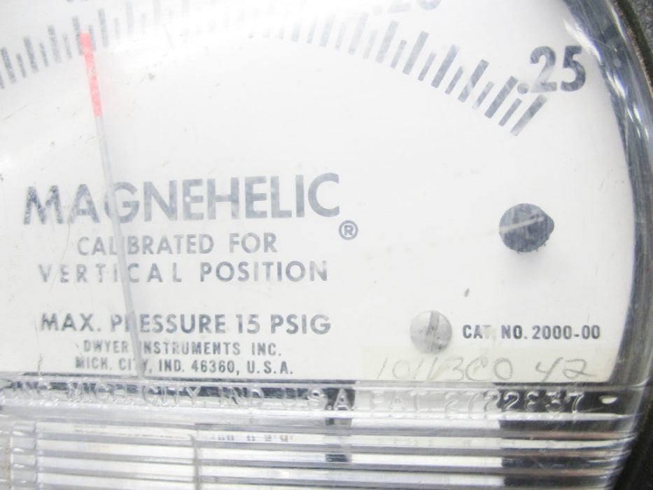 DWYER 2000-00 0-.25PSI UNMP