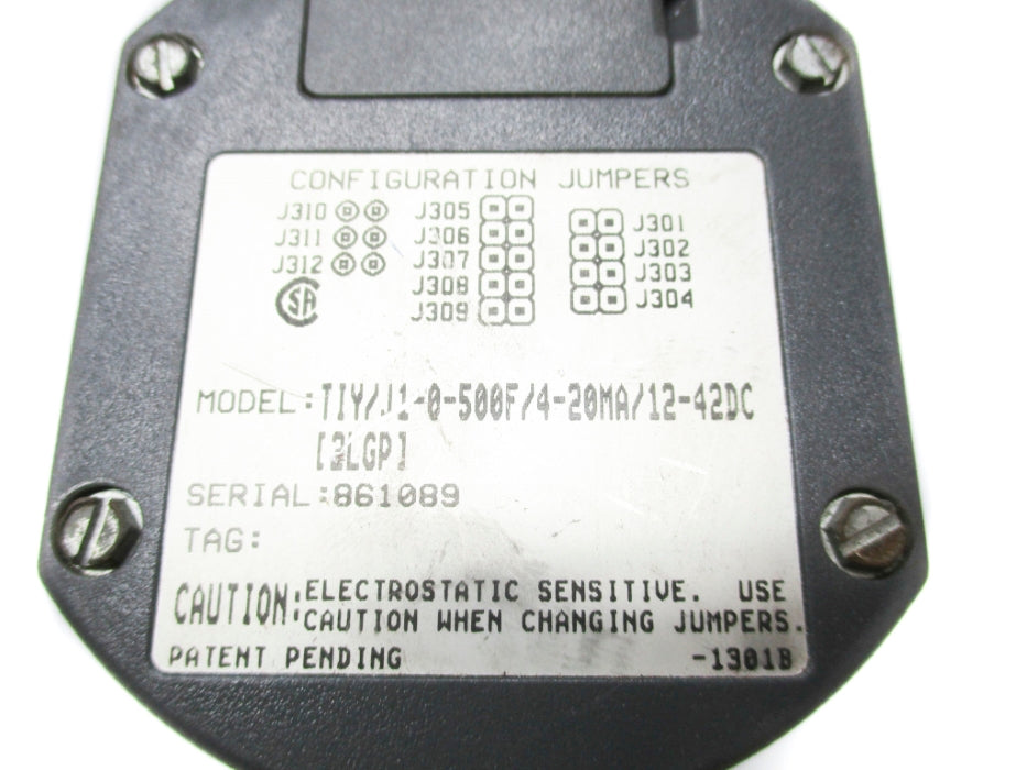 MOORE INDUSTRIES TIY/J1-0-500F/4-20MA/12-42DC UNMP