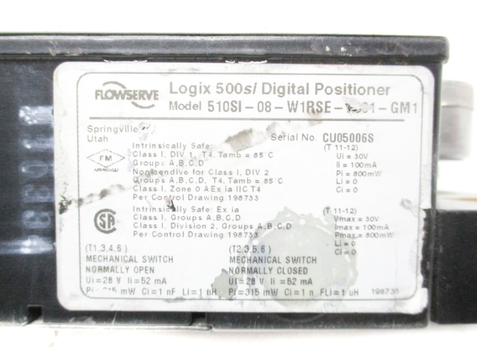 FLOWSERVE 510SI-08-W1RSE-1001-GM1 UNMP