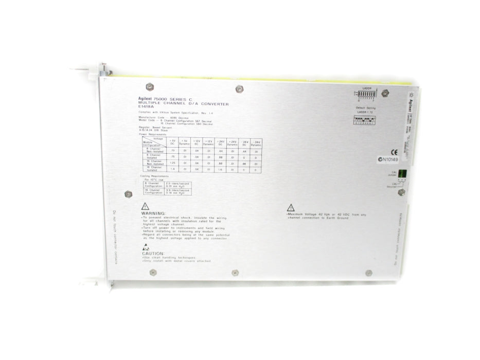 AGILENT E1418A SER. C UNMP