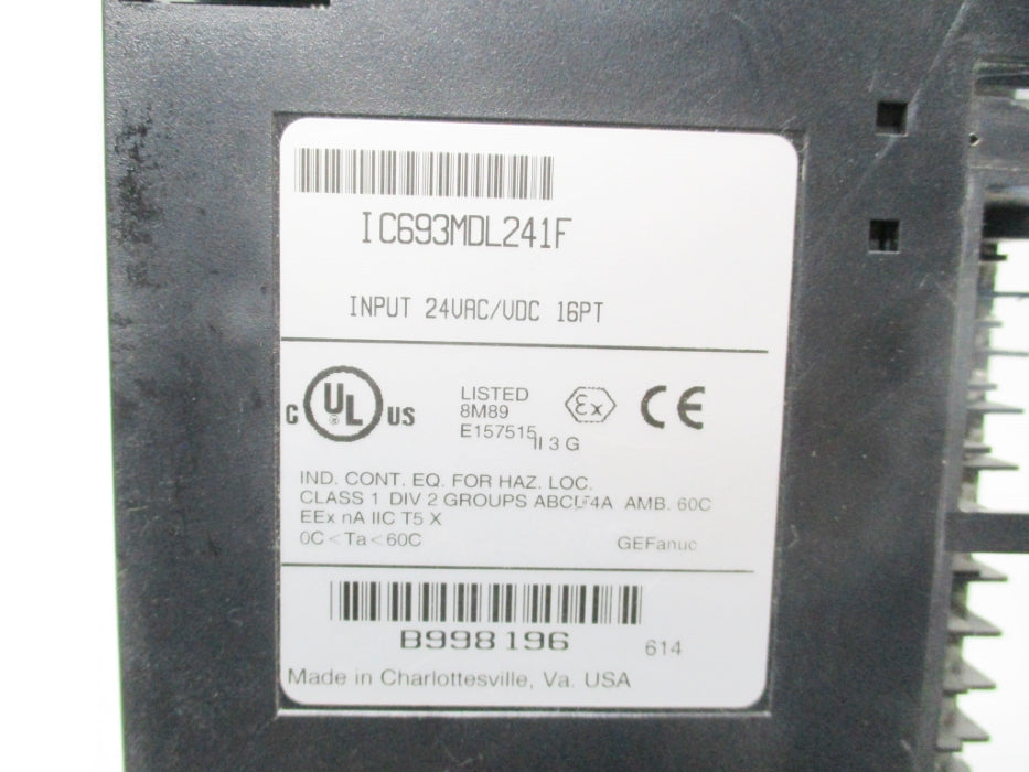 GE FANUC IC693MDL241F (AS PICTURED) UNMP