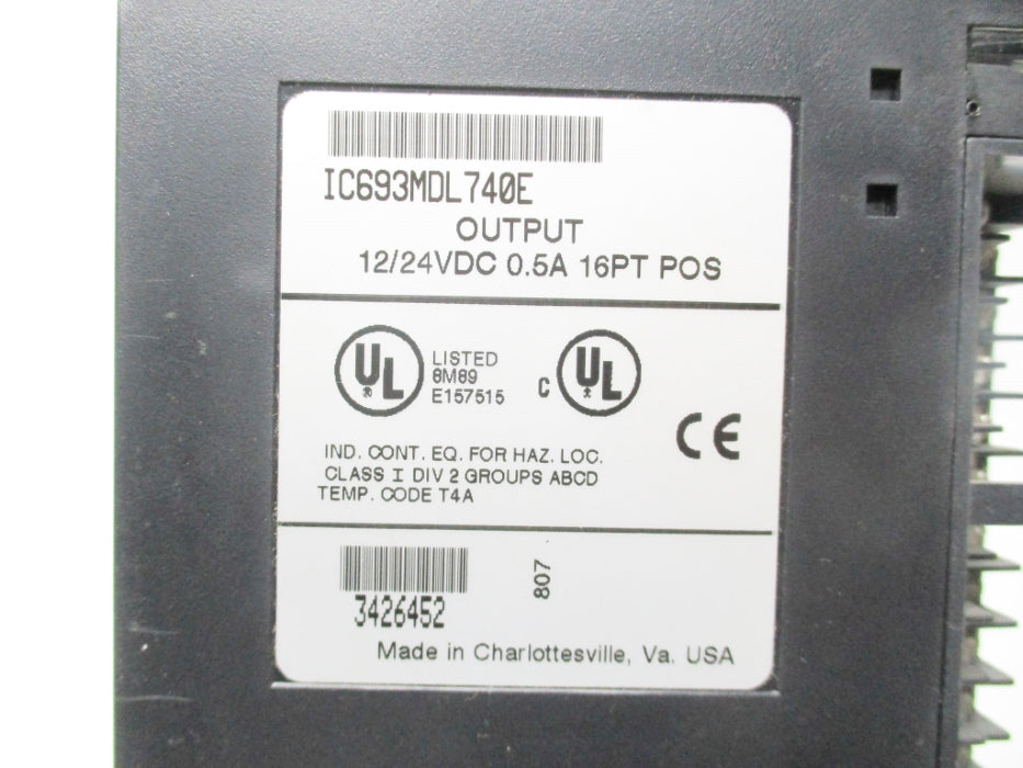 GE FANUC IC693MDL740E (AS PICTURED) UNMP